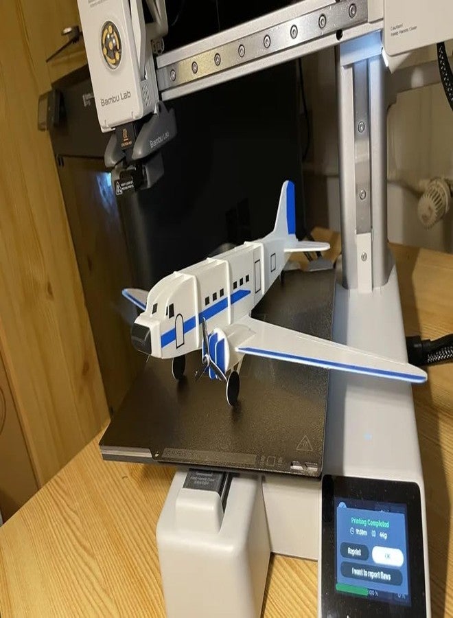 Beoals 3D Plastic Puzzle Aircraft Model Kit, Classic Passenger Plane, Multicolor - Image 5
